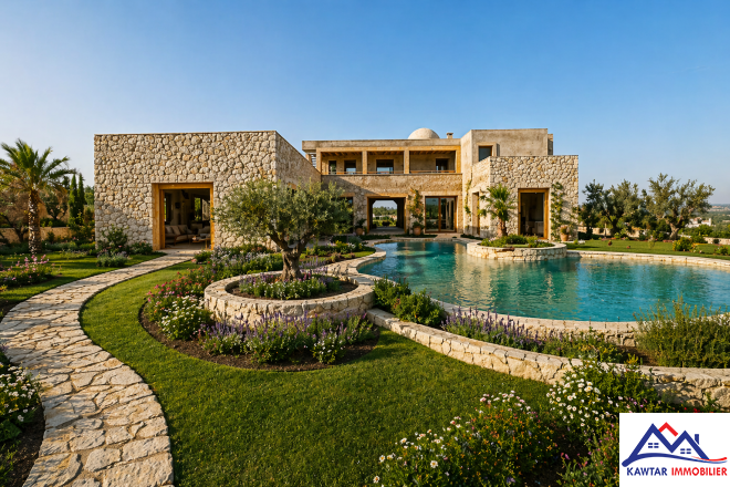 villa semi finie avec piscine sur la route de Marrakech 4