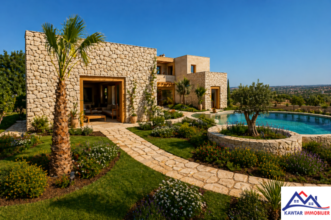 villa semi finie avec piscine sur la route de Marrakech 5