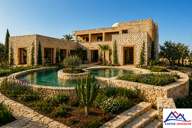 villa semi finie avec piscine sur la route de Marrakech 8