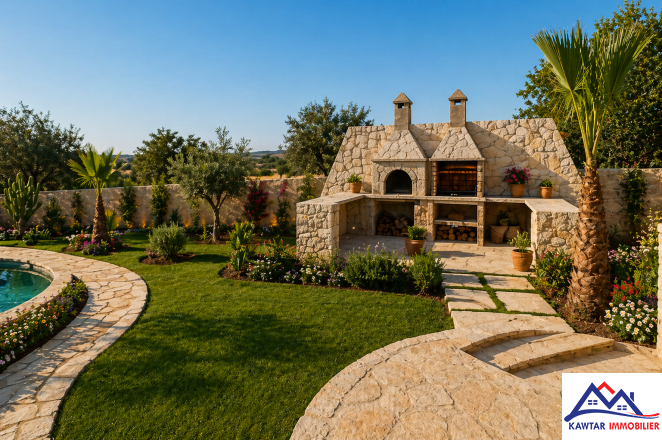 villa semi finie avec piscine sur la route de Marrakech 9