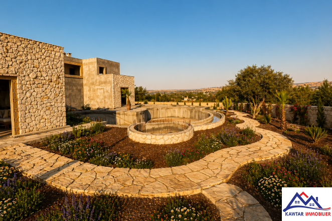 villa semi finie avec piscine sur la route de Marrakech 11