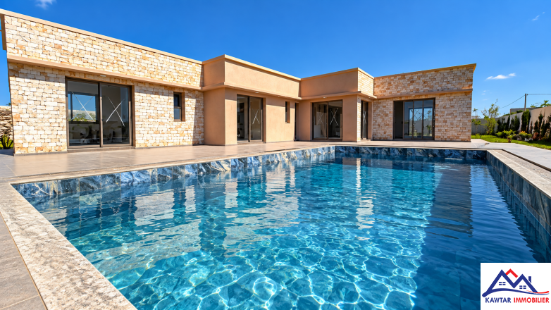Villa contemporaine neuve de plain-pied avec piscine sur terrain de 1 000 m² – Douar Larab, Essaouira 2