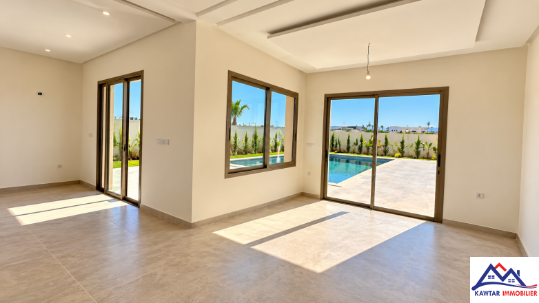 Villa contemporaine neuve de plain-pied avec piscine sur terrain de 1 000 m² – Douar Larab, Essaouira 4