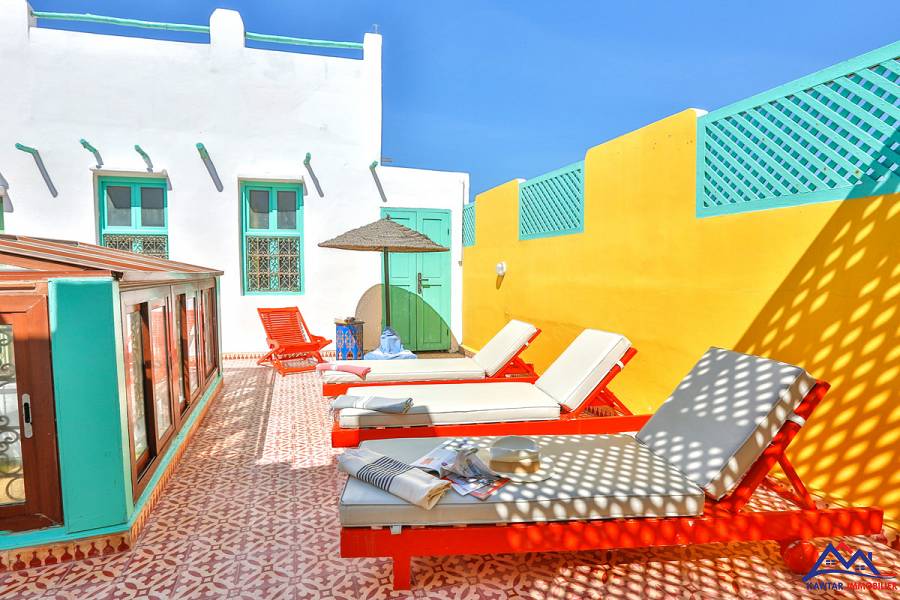 Élégant Riad Authentique de 6 Chambres avec Terrasse et Vue Panoramique