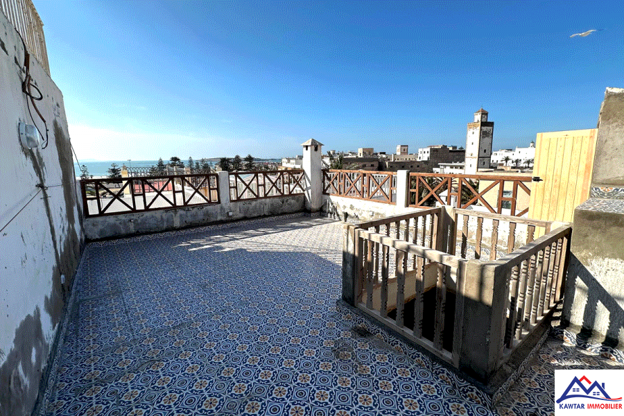 À vendre – Riad rénové avec vue sur mer au cœur de l’ancienne médina d’Essaouira