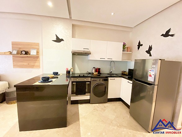 Studio moderne avec balcon au centre de Guéliz 12