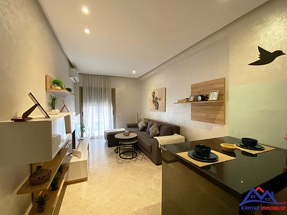 Studio moderne avec balcon au centre de Guéliz 5