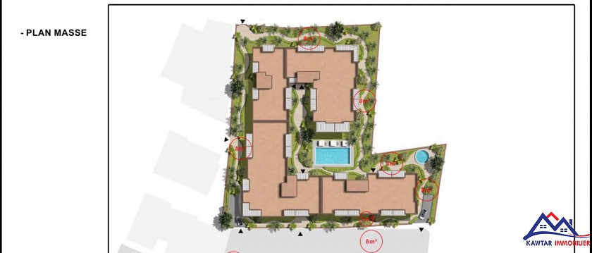 Villa semi-finie à vendre – Route de Tahnaout, km8 – Résidence sécurisée 2