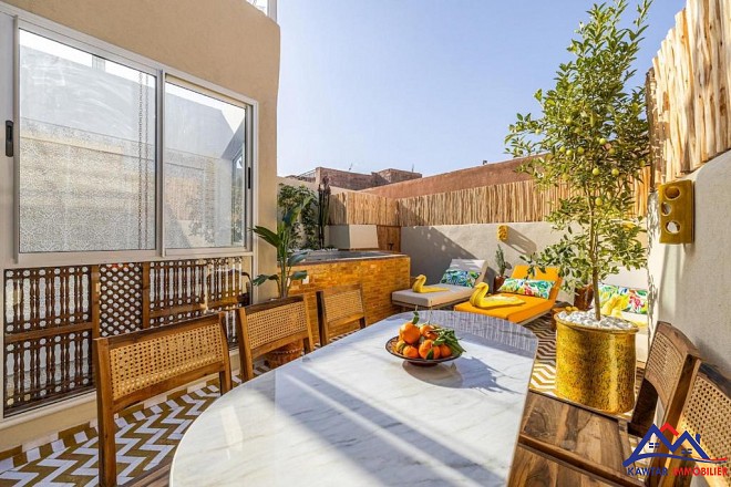 Riad rénové titré à vendre – Riad Zitoun, Médina 13