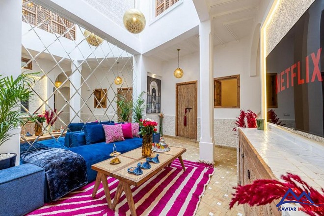 Riad rénové titré à vendre – Riad Zitoun, Médina 2