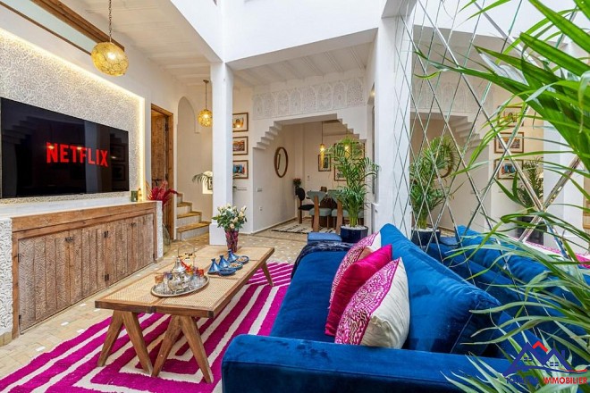 Riad rénové titré à vendre – Riad Zitoun, Médina 5