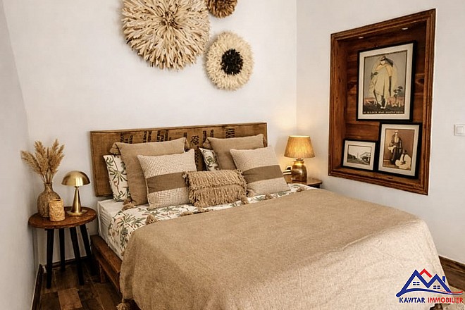 À vendre – Bel appartement titré, entièrement meublé et soigneusement rénové, situé au cœur de l’ancienne Médina d’Essaouira. 2
