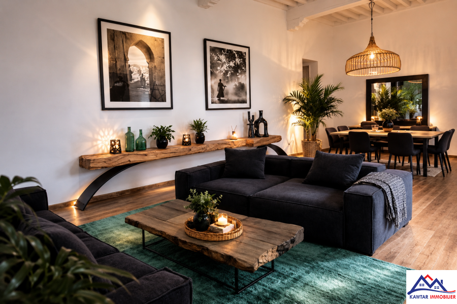 À vendre – Bel appartement titré, entièrement meublé et soigneusement rénové, situé au cœur de l’ancienne Médina d’Essaouira.